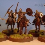 Reiter von Rohan mit Speeren, Minaturen von Games Workshop, bemalt von Tar-Calion